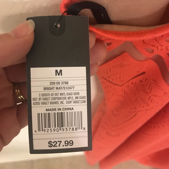 Mossimo Coral and Nude midi dress - Picture 4 of 4